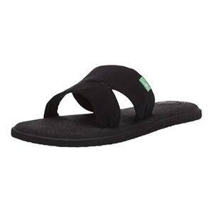 Sanuk yoga mat Capri slide sandals black NWT 10